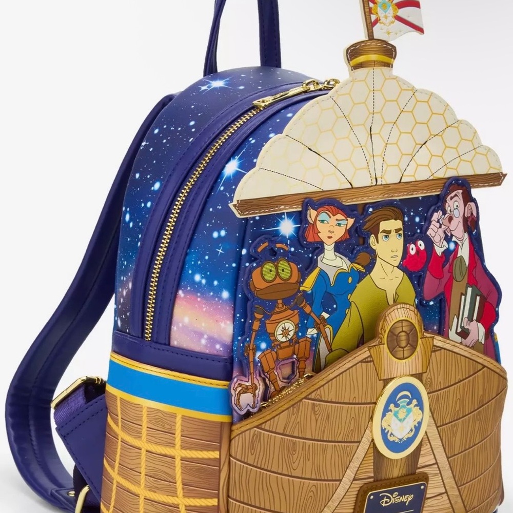 Loungefly Disney Treasure Planet RLS Legacy Mini Backpack NWT - Picture 2 of 4